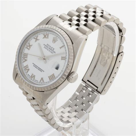 rolex datejust 16220 white|Rolex 16220 specs.